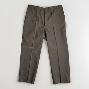 VTG 80s Nino Cerutti Worsted Wool Dress Pants Mens 39x29 Gray Pleated Classic